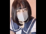 Preview 3 of Crossdresser,Tomgirl,Trap,Schoolgirl,Uniform,Masturbation,Anal,Beauty,Cute,Kawaii,Japanese