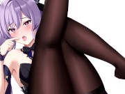 Preview 2 of Genshin gacha gangbang - It's not like Keqing wants to fuck or anything...baka.