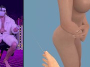 Preview 6 of Playing VR sex simulator! The "Aida collection" virtual reality game