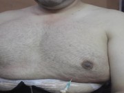 Preview 6 of Furry breast inflation, no had time to shave, can help me?