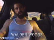 Preview 2 of Tatted Hunk Topped by Massive Cocked Stranger - Alpha Wolfe, Blake Wilder - NextDoorBuddies