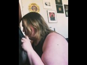 Preview 3 of BBW Tranny Sloppy Head!! JFF for FULL VID!!