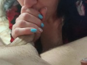 Preview 4 of My Horny Stepmom MILF gave me an Amazing Blowjob and Oral Creamie in Mouth