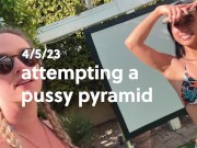 Preview 1 of Attempting a pussy pyramid with my friends