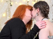 Preview 3 of Sensual lesbian sex between older and milf friend
