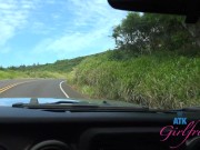 Preview 1 of Summer Vixen on vacation hanging out and giving some amazing roadhead POV