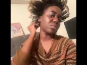 Preview 1 of NAPPY KINKY HAIR FETISH :ebony natural hair for sale