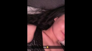18 year old slutty cheats on her boyfriend on Snapchat/ Cuckold/ Sexting/Cheating
