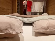 Preview 3 of (TEASER) Noisy Bed But Silent Sex At Our Ski Resort Chalet, My BFF's Sleeeping Next Room !