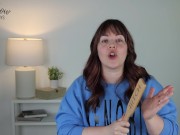 Preview 2 of BDSM Paddle Review - Spartacus 'Bitch' Wooden Zelkova Paddle for Spanking