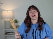 Preview 4 of BDSM Paddle Review - Spartacus 'Bitch' Wooden Zelkova Paddle for Spanking