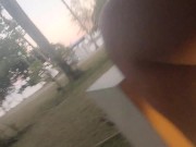 Preview 5 of MASTURBATING ON MY PORCH IN THE DOMINICAN REPUBLIC SQUIRTING CREAMING. CAUGHT BY STAFF. Full vid OF