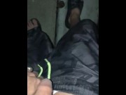 Preview 2 of Pissing On My Feet In Flip Flops Before I Get Into The Hot Tub