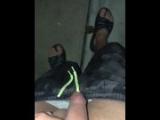 Preview 3 of Pissing On My Feet In Flip Flops Before I Get Into The Hot Tub