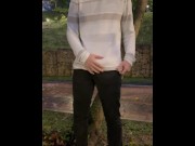 Preview 4 of Cruising fucking in public without condom makes me suck cock and cum inside Colombian creampie