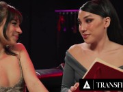 Preview 3 of TRANSFIXED - Trans Babe Kasey Kei Explores BDSM Bondage Sex With Her Sexy Girlfriend Aria Valencia