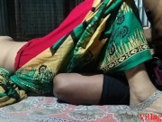 Preview 4 of Beautiful Wife fuck in Green Saree With Hushband friend