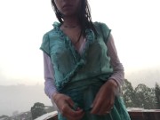 Preview 4 of Gorgeous teen latina wet striptease in the rain