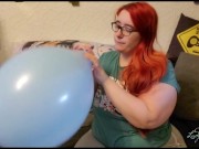 Preview 6 of Blow to pop blue ballon
