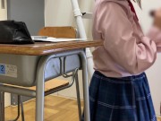 Preview 4 of 【高画質・独占公開】Fuck a Japanese school girl ウブなと先生とDK（素人）が授業中エッチ。学校（教室）で個撮セックス！japanese Amateur Homemade