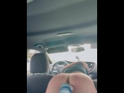 Preview 1 of Whore takes fist in daddy’s car
