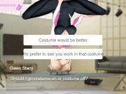 Preview 4 of Spider Gwen has fun with you. [Full Gallery hentai game] KISS MY CAMERA Fandub