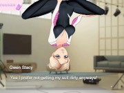 Preview 5 of Spider Gwen has fun with you. [Full Gallery hentai game] KISS MY CAMERA Fandub