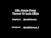 Preview 5 of Mia Jones Sloppy Deep Throat Dildo