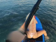 Preview 1 of I’ve met a hot girl on a beach and rolled her on my board | EXTREME UNEXPECTED CUMSHOT
