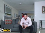 Preview 2 of BANGBROS - Big Tits MILF Carmela Clutch In Steamy Threesome With Camila Cruz And Her Hung Boyfriend