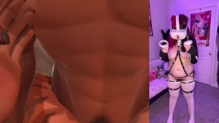 Lesbea Ale Danger caught masturbating in VR lesbian fantasy turns to romantic pussy licking reality