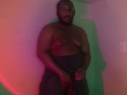 Preview 3 of Hairy Black Thick Cock Strokes In Towel - Daddy Dame