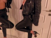 Preview 2 of Muslim girl in leather was fucked hard