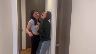College Girls Licking Pussy and Masturbating with Dildo Sex toy