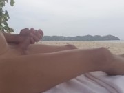 Preview 4 of Bottomless at the beach. All naked in public