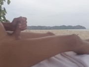 Preview 6 of Bottomless at the beach. All naked in public