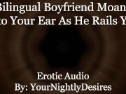Preview 2 of Boyfriend Moans Deeply As He Cuddle Fucks You [Pussy Eating] [Creampie] (Erotic Audio for Women)