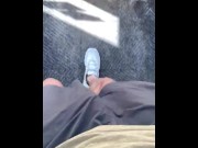 Preview 3 of MUST WATCH DILF walking out of foot locker in my new kicks big dick public pov daddy