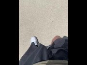 Preview 5 of MUST WATCH DILF walking out of foot locker in my new kicks big dick public pov daddy