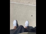 Preview 6 of MUST WATCH DILF walking out of foot locker in my new kicks big dick public pov daddy