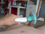 Preview 3 of Ejaculation with electric vibrator on intrinsic phimosis