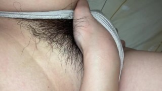Her pussy is pulsating after cumming inside and with her clitoris