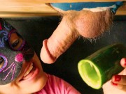 Preview 1 of I invented the CuCUMber Blowjob today 5/16 - Enjoy!