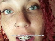 Preview 5 of Freckled Redhead girl gives you a sweet JOI while shows her braces - JOI BRACES FETISH