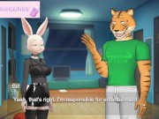 Preview 4 of Haru's secret life chapter #4 FINALLY a huge cock breaks the bunny's pussy Beastars