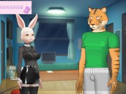 Preview 5 of Haru's secret life chapter #4 FINALLY a huge cock breaks the bunny's pussy Beastars