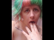Preview 5 of Lisa Kitto: Fingering My Mouth Compilation (with Tiny Tears)