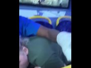 Preview 1 of BLONDE GIVES RISKY BLOWJOB ON BUS