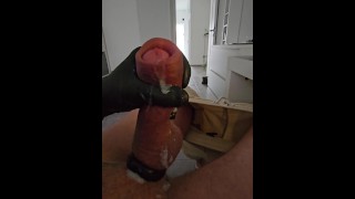 Trying to fuck myself with a big hard thick cock