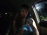 Preview 1 of stoned titty play (in a parking lot)